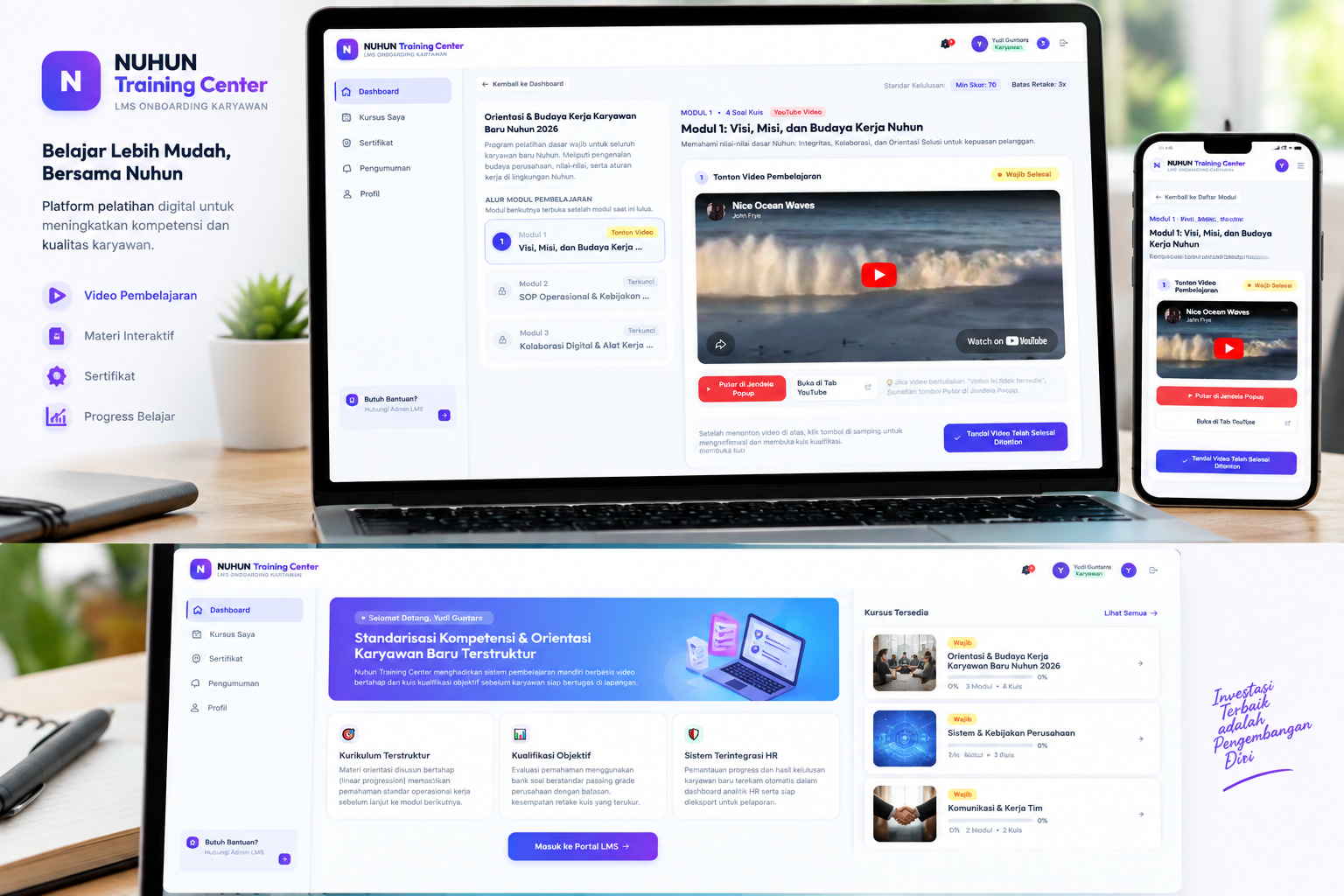 LMS Onboarding & Training Karyawan